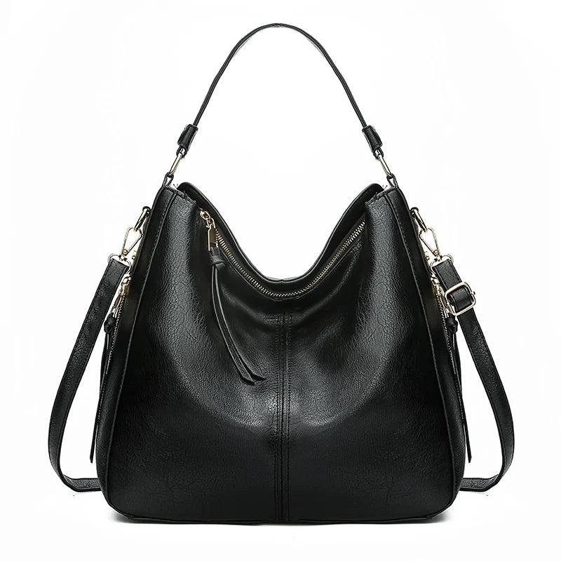 Hobo Leather Shoulder Tote Bag