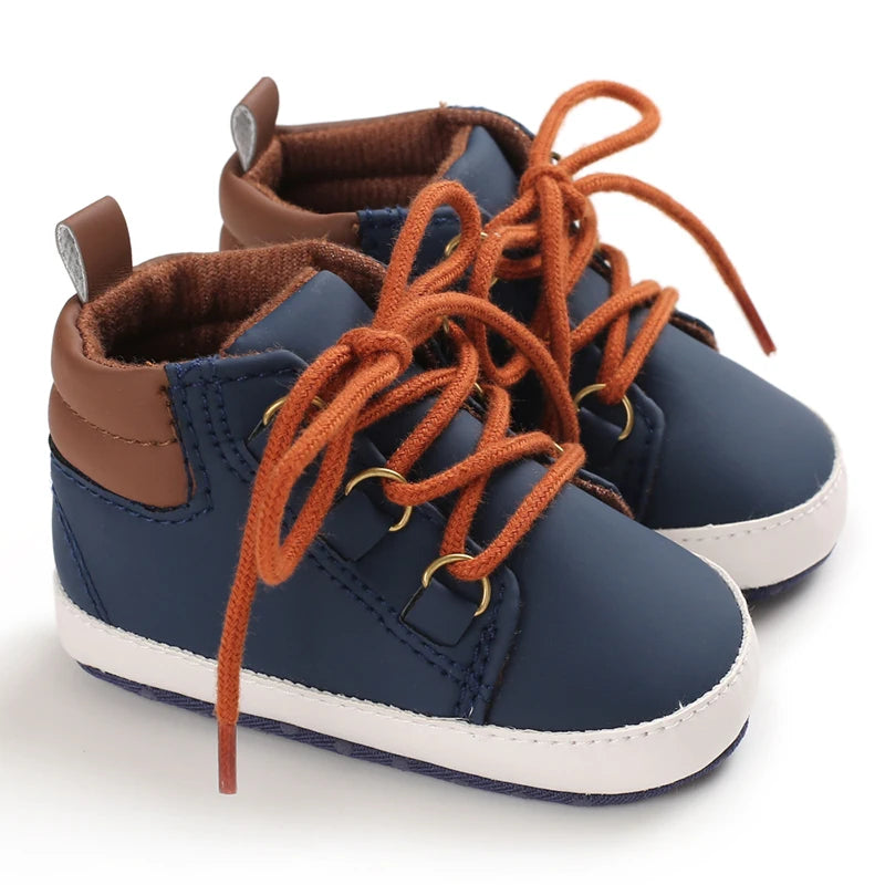 Baby Boy Leather First Walker Shoes