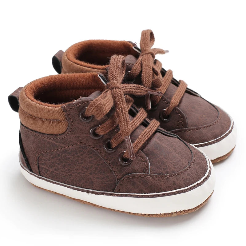 Baby Boy Leather First Walker Shoes