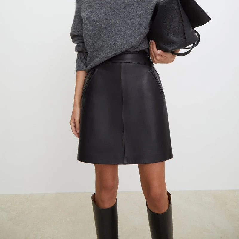 Original Leather Mini Skirt