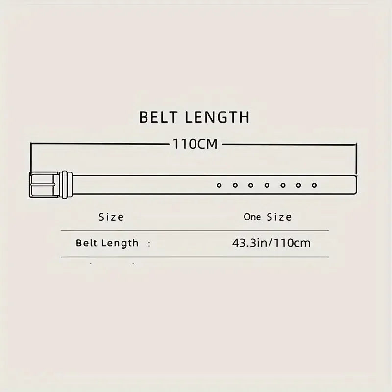 Rivet Punk Stainless Steel square Buckle Belt