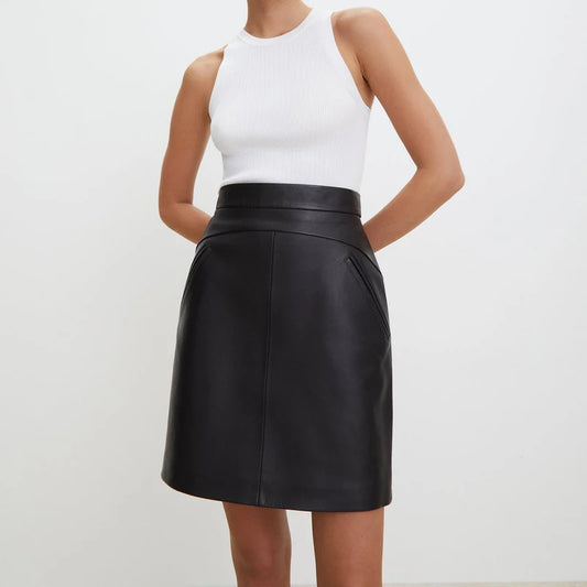 Original Leather Mini Skirt