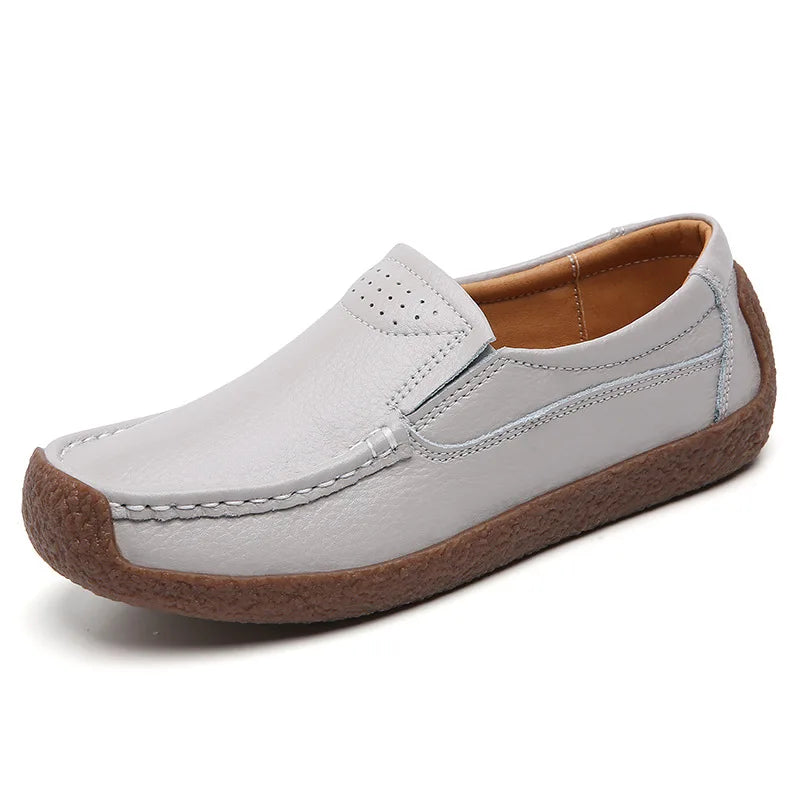 Moccasins Slip On Leather Loafers