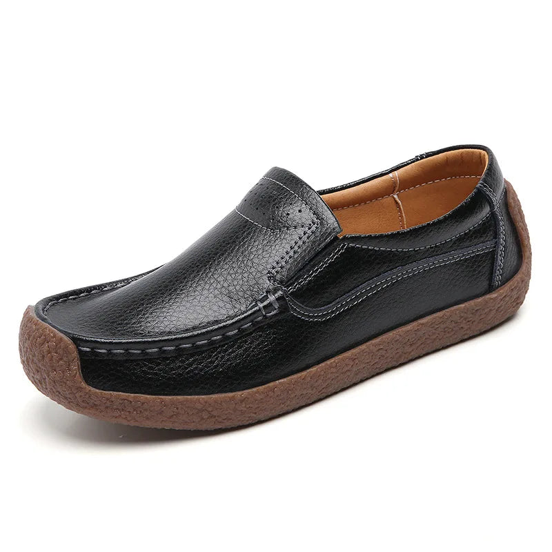Moccasins Slip On Leather Loafers