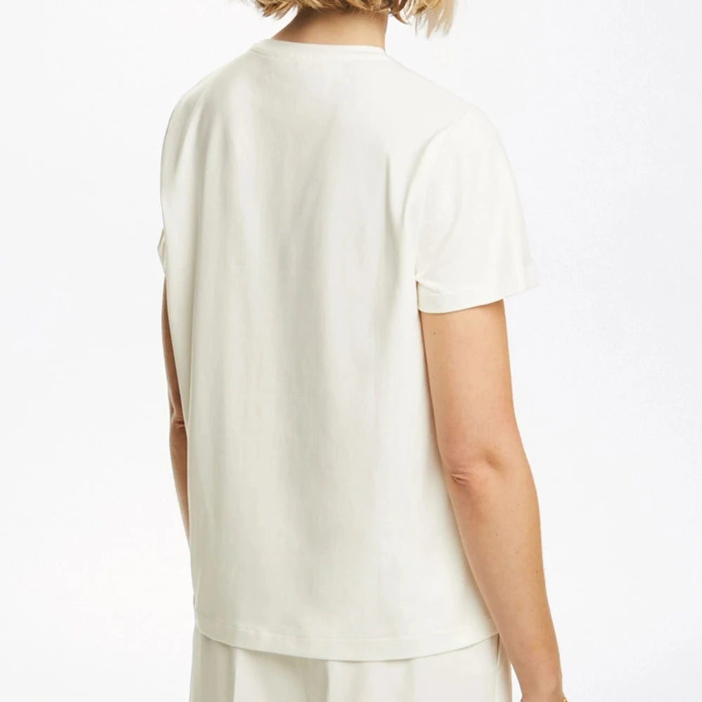 Short Sleeve Casual Tee with Embroidery