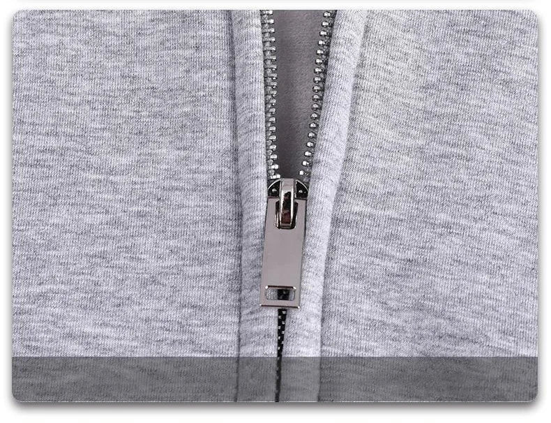 Pure Cotton Zip-Up Hoodie