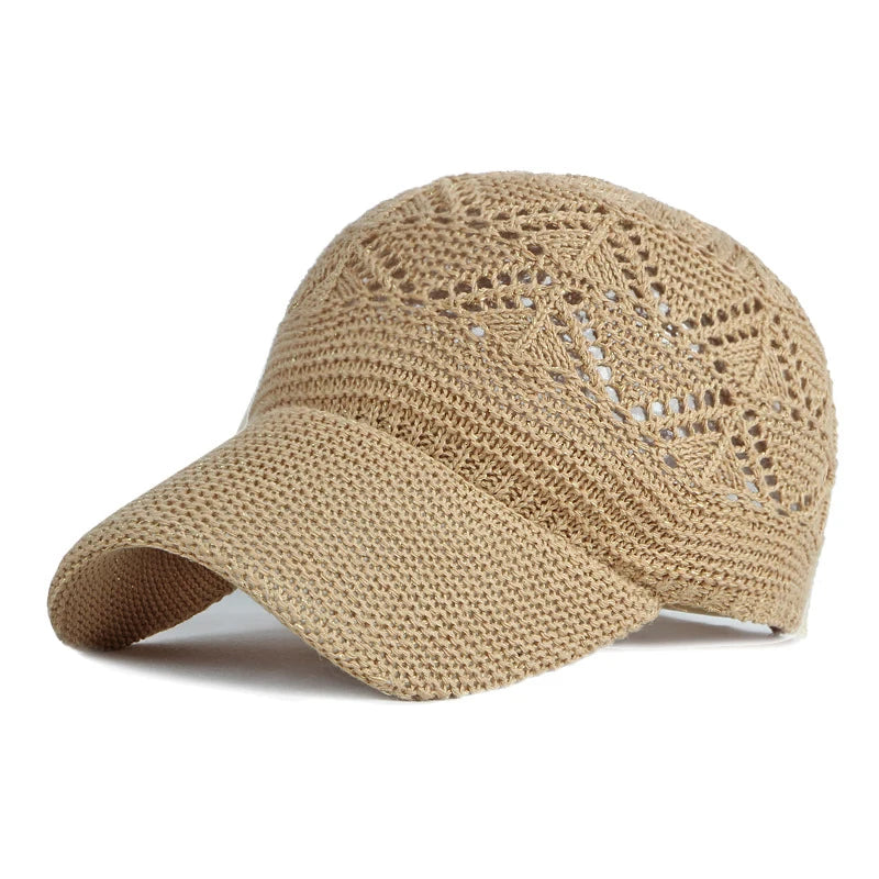 Mesh Knitted Baseball Cap