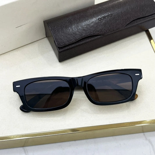 Rectangle Thick Acetate Sunglasses
