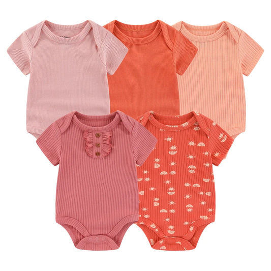 Five-Pack Baby Bodysuits