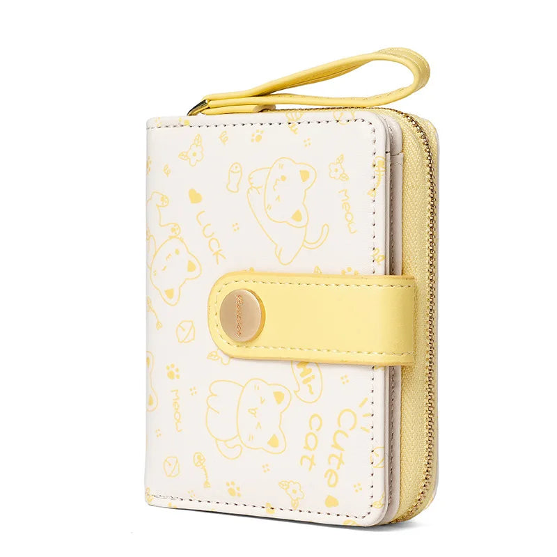 Cute Cat Girls Short Wallet
