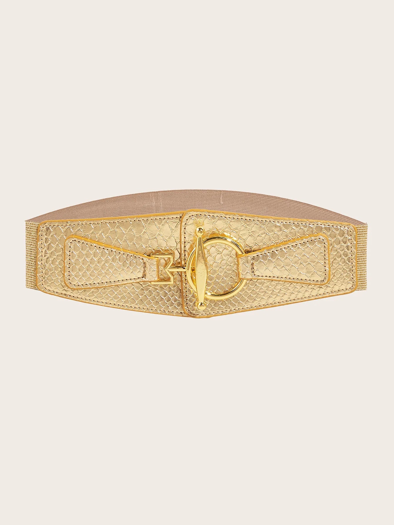 Golden Buttoning Shirt Dress Belt