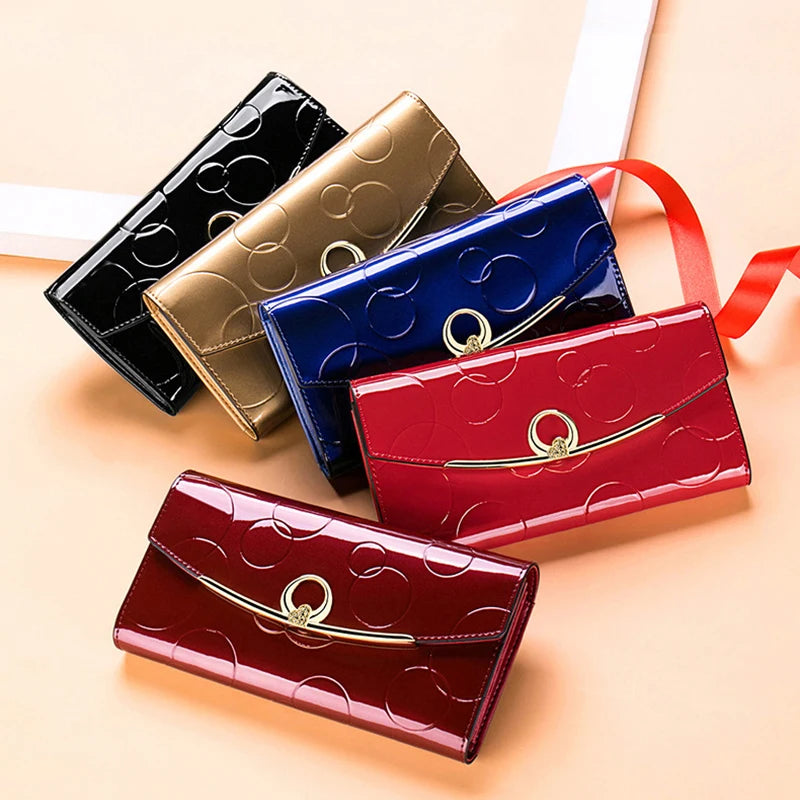 Luxury Leather Long Purse Wallet