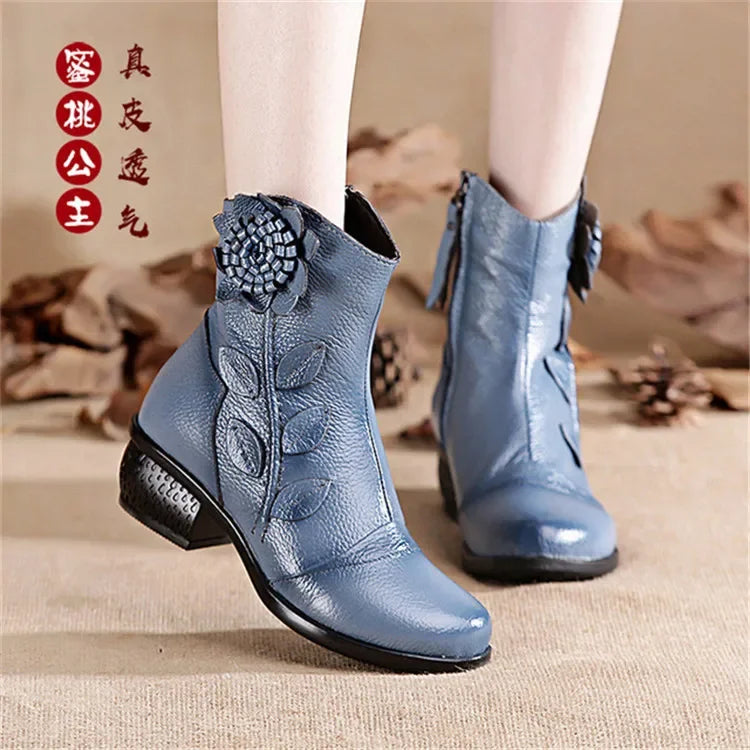 Handmade Leather Ankle Boots