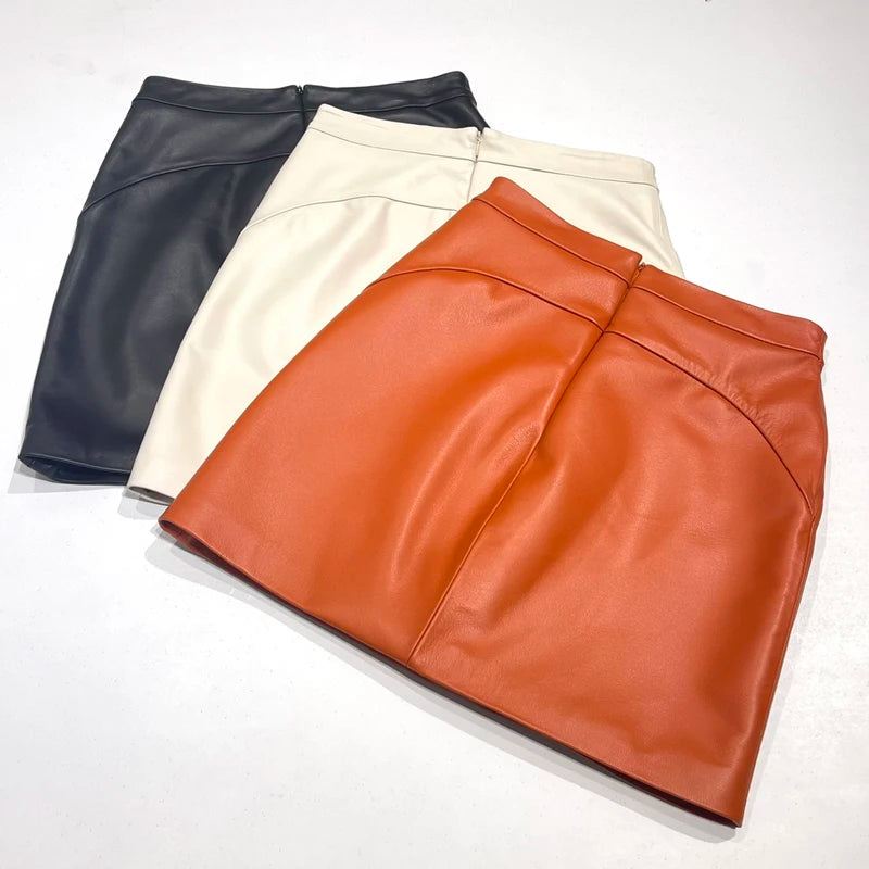 Original Leather Mini Skirt