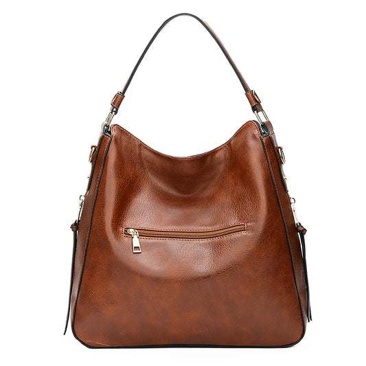 Hobo Leather Shoulder Tote Bag