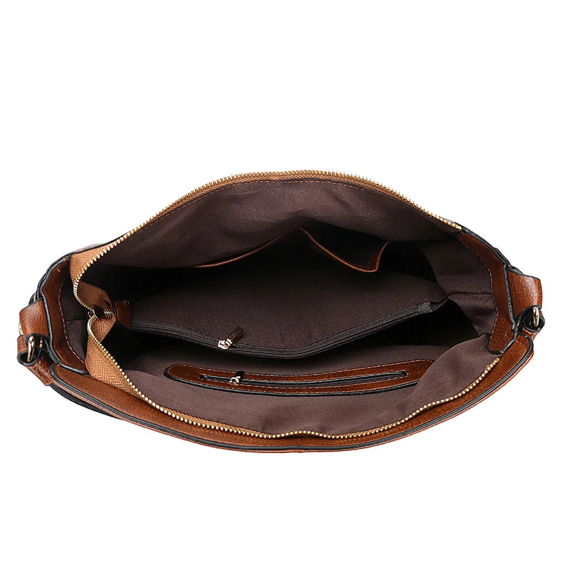 Hobo Leather Shoulder Tote Bag