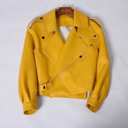 Bikers Sheepskin Leather Jacket