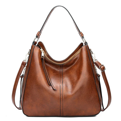 Hobo Leather Shoulder Tote Bag