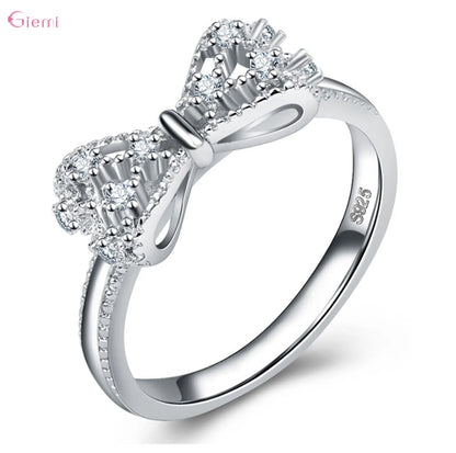 Silver Bowknot Ring