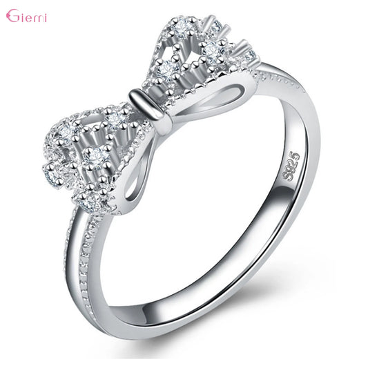 Silver Bowknot Ring