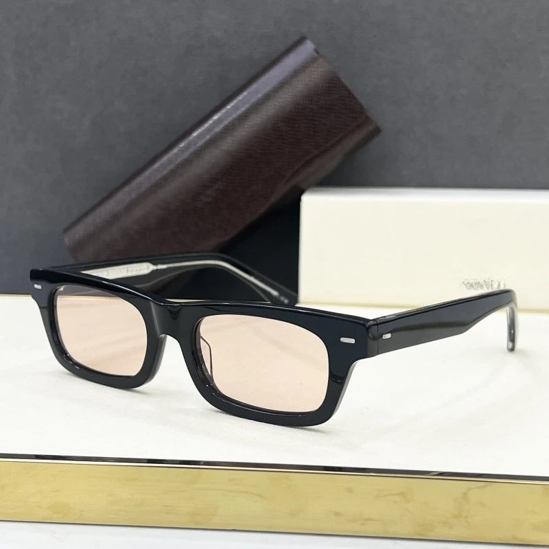 Rectangle Thick Acetate Sunglasses