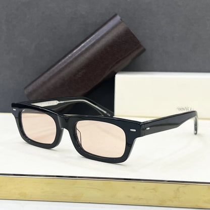 Rectangle Thick Acetate Sunglasses
