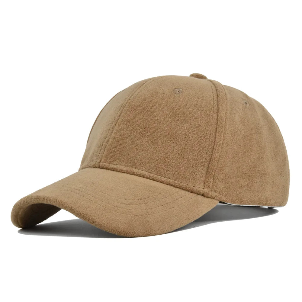Suede Baseball Cap Snapback