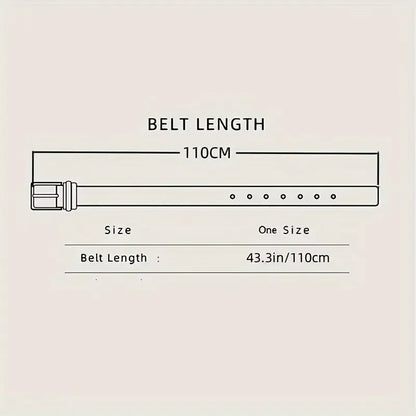 Rivet Punk Stainless Steel square Buckle Belt