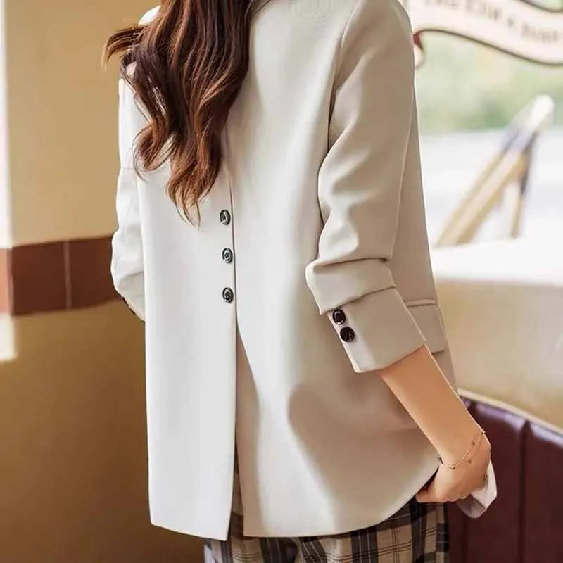 Spring Autumn Long Sleeved Suit Coat Jacket