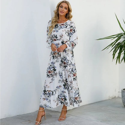 Floral Vestidoes Mujer Maxi Dress