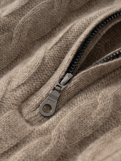 Pure Cashmere Turtleneck Knitted Sweater