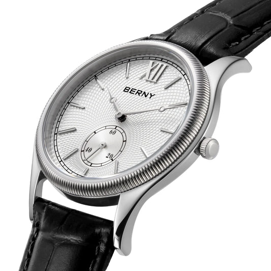Ultra-Thin Stainless Steel Wristwatch