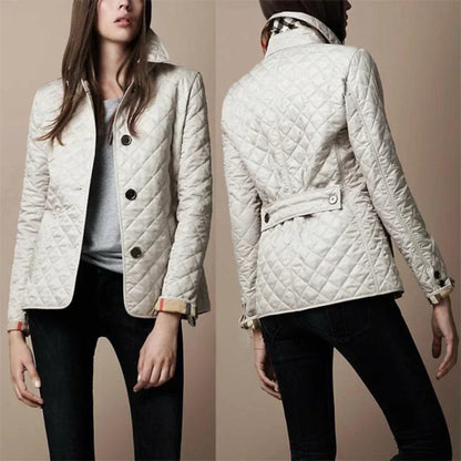 Turn-down Collar Quilted Winter Jacket