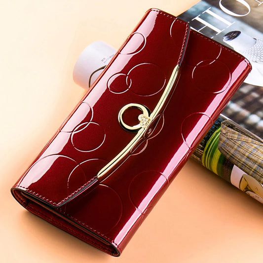 Luxury Leather Long Purse Wallet