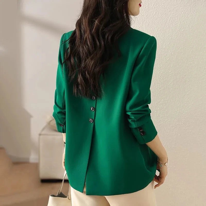 Spring Autumn Long Sleeved Suit Coat Jacket