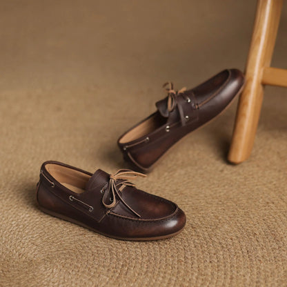 Retro Comfort Cow Leather Loafers