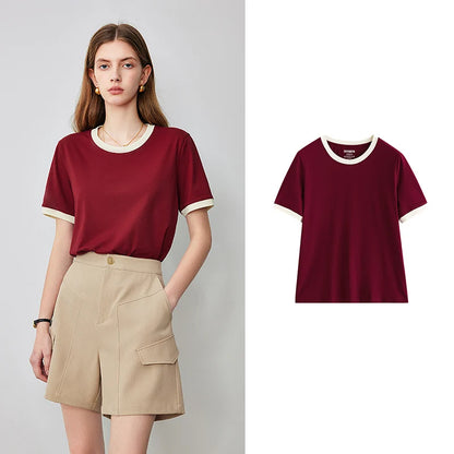 Round Neck Short Sleeve Top