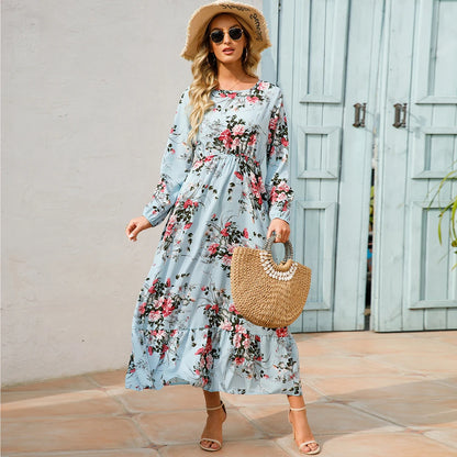 Floral Vestidoes Mujer Maxi Dress