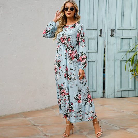 Floral Vestidoes Mujer Maxi Dress