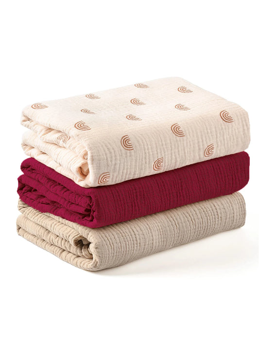Soft Breathable Baby Blankets Set