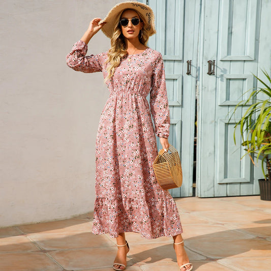 Floral Vestidoes Mujer Maxi Dress