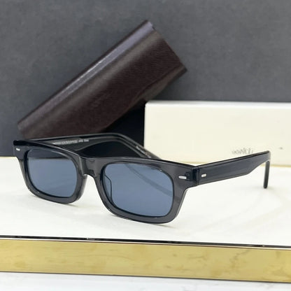 Rectangle Thick Acetate Sunglasses