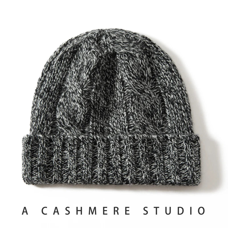 Twisting Thick Cashmere Beanies Cap