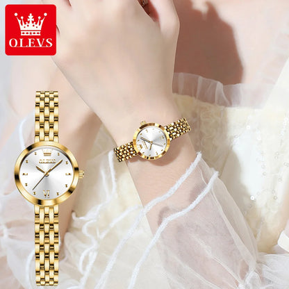 Elegant Waterproof Gold Wrist Watch