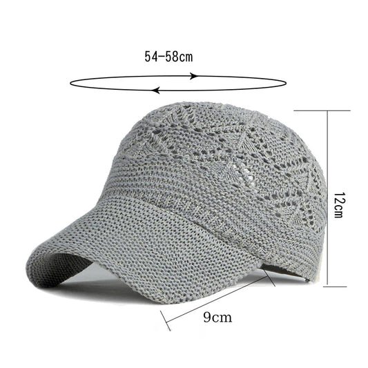 Mesh Knitted Baseball Cap