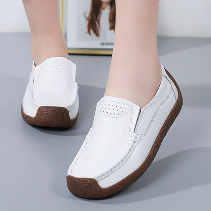 Moccasins Slip On Leather Loafers