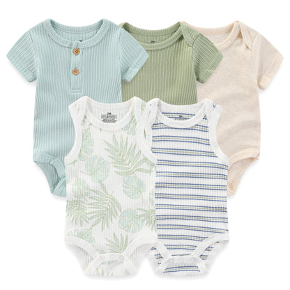 Five-Pack Baby Bodysuits