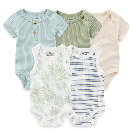 Five-Pack Baby Bodysuits