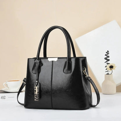 Casual Retro Solid Color Handbag