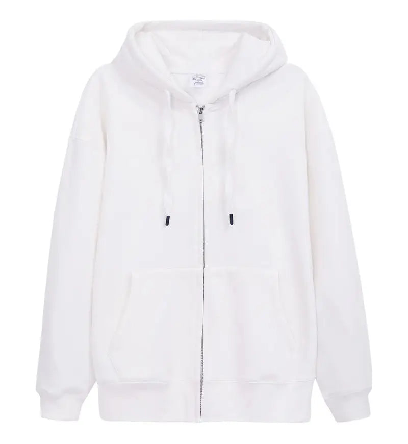 Pure Cotton Zip-Up Hoodie